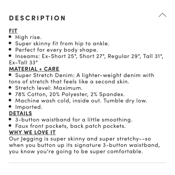 NEW Torrid 24 Short Jegging - Super Stretch Dark Wash - Inseam 27” Inches - Picture 9 of 12